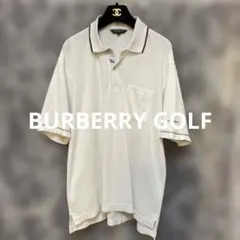 BURBERRY GOLF ノバチェックホース刺繍ポロシャツ ホワイトロゴパッチのサムネイル