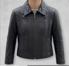 【美品】本革ブラックレザージャケット