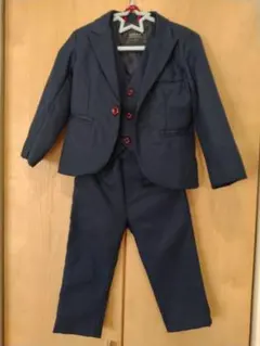 ネイビー スーツ・ブレザー 100cm~ 赤ボタン