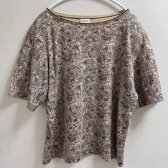 希少 USA製 アイリーン aileen ペイズリー柄 カットソー L レトロ