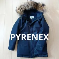 【美品】PYRENEX アヌシー ブラックワッペン別注ダウンジャケット ネイビー
