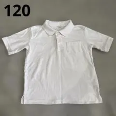 ☆キッズ ☆ 半袖 ポロシャツ ホワイト 120cm白