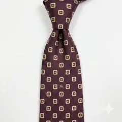 美品】Burberrys バーバリーズ ネクタイ シルク ボルドー ヴィンテージ