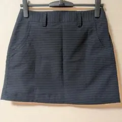 アディダス ゴルフウェア スカート 黒×紺 レディース