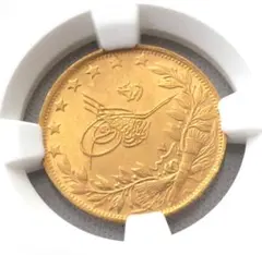 1894 ニューギニア 1マルク 銀貨 極楽鳥 NGC アンティーク コイン