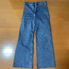 ZARA マリンストレートデニム　ブルー