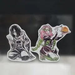 鬼滅の刃伊黒小芭内と甘露寺蜜璃のシールセット