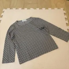 セリーヌ　マカダム柄 薄手　長袖カットソー グレー 100cm シャツのサムネイル