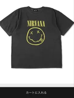 ウィンダンシー×NIRVANA スマイルプリント Tシャツ ブラック XLのサムネイル