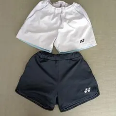 YONEX ショートパンツ ホワイト ブラック