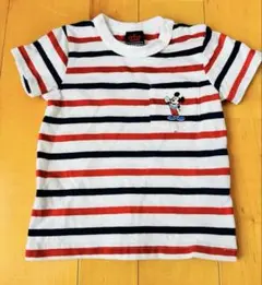 ミッキーマウス ストライプ Tシャツ 90cm BABYDOLL