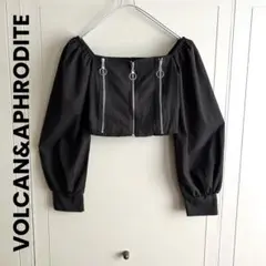 VOLCAN&APHRODITE 渋谷先行販売 ギャル同盟 ZIPパーカー 黒 - メルカリ