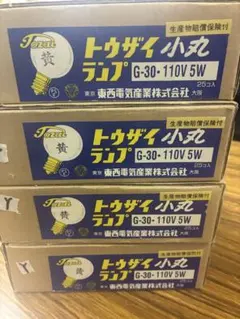 トウザイ小丸 G-30 110V 白熱電球 25個入り 3箱セット - メルカリ