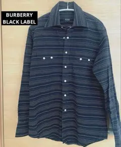 希少✨BURBERRY BLACK LABEL 比翼デニムシャツジャケット L - メルカリ