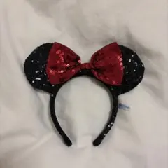 ディズニーミニーマウスカチューシャ スパンコール