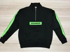 黒のハーフジップスウェット　メンズXL