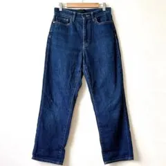 ユニクロ　ハイライズストレートジーンズ　デニムパンツ　27 ボトムス　ジーパン