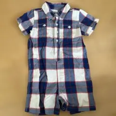 babyGap チェック柄ロンパース 18-24M