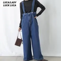 LUCA/LADY LUCK LUCA オーバーオール ブルー FREEのサムネイル