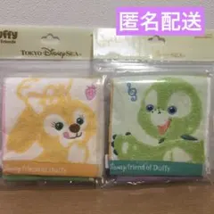 東京ディズニーリゾート　ダッフィーフレンズ　クッキーアン　オルメル　ミニタオル