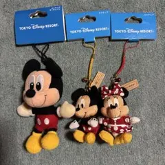 東京ディズニーリゾート ミッキー ミニー ストラップ 3個セット