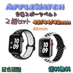 2個セット　アップルウォッチ　スポーツベルト46/45/44/42 シリーズ10