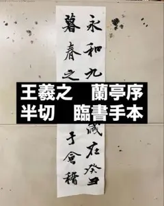 雁塔聖教序 半切2行 臨書 手本 「超六塵而⋯」14字 楷書 - メルカリ