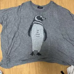 ZUCCA ペンギンプリント オーバーサイズTシャツのサムネイル