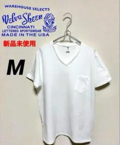 Velva Sheen 新品未使用ホワイトVネックTシャツ Mサイズ