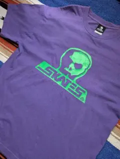 カナダ製 SKULLSKATES Tシャツ 希少パープルカラー XLのサムネイル