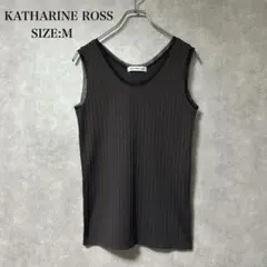 美品 キャサリンロス KATHARINE ROSS ノースリーブ トップス
