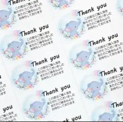 サンキューシール　ぞう花