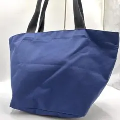 【美品】エルベシャプリエ ナイロントートバッグ L フランス製 舟型 ネイビーのサムネイル
