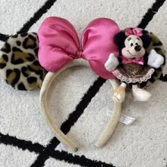 ミニーマウス ヒョウ柄カチューシャ