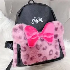 【新品】ディズニー　ミニーマウス　ピンクレオパード　バックパック　リュック