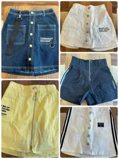 スカート（キュロット）5枚セット