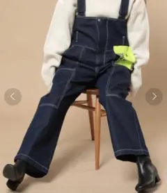 FREAK'S STORE ハイウエストサロペット オーバーオール デニムのサムネイル
