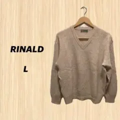 RINALD　ベージュ　Vネックセーター⭐️