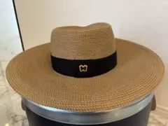美品　ERIC JAVITS エリックジャヴィッツ　つば広ハット麦わら帽子 Artista Straw Floppy | Wide Brim Ribbon | Eric Javits
