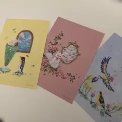 あーちくりん × ファンケル FANCL ペンギン・猫・鳥　ポストカードセット