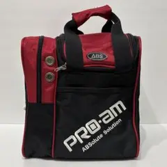 ABS PRO AM ボウリングバッグ シューズバッグ ブラック / レッド