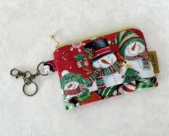 バッグチャームポーチ　Feeling Frosty ミニポーチ　ハンドメイド
