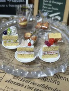 匿名配送☆ミニチュアケーキとラッピング菓子