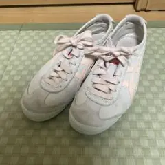 オニツカタイガー スニーカー メキシコ レザー スエード ピンク 23cm
