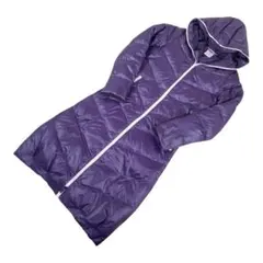 美品　adidas アディダス　紫 ロングダウン ベンチコート L レディース