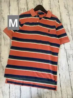 POLO RALPH LAUREN メンズ　ホースロゴ　ポロシャツ　M ピンク