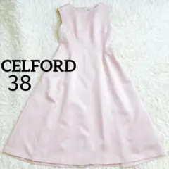 CELFORD ピンク フィット＆フレアワンピース CWF0201025 38 - メルカリ