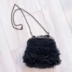 Bibiy. フラワーモチーフ バッグ ブラック - メルカリ