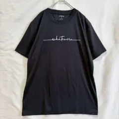 美品 SHEIN ロゴプリント 半袖Tシャツ 黒 オーバーサイズ ブラック Sのサムネイル