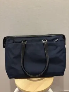 TUMI トートバッグ ネイビー レザーハンドルのサムネイル